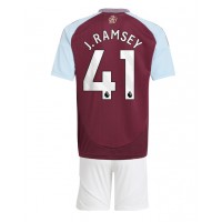 Aston Villa Jacob Ramsey #41 Heimtrikotsatz Kinder 2024-25 Kurzarm (+ Kurze Hosen)